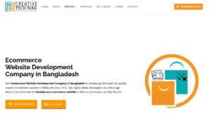 Creative Tech Park E-commerce landing page