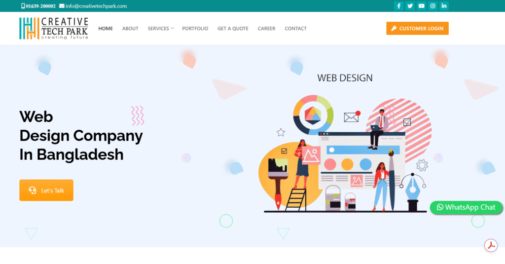 Creative Tech Park-business website development company