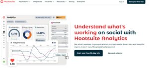 Hootsuite landing page