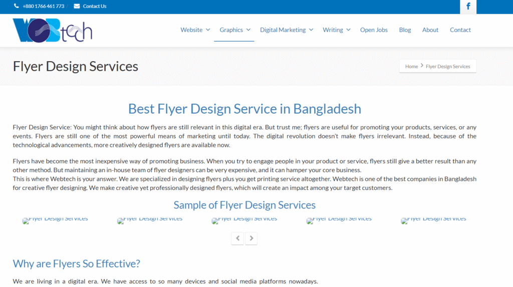 WebTech-Flyer Design Services