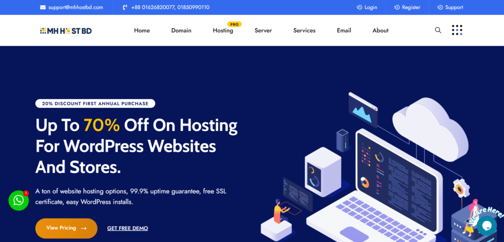 MH HOST BD-Educational Website Design