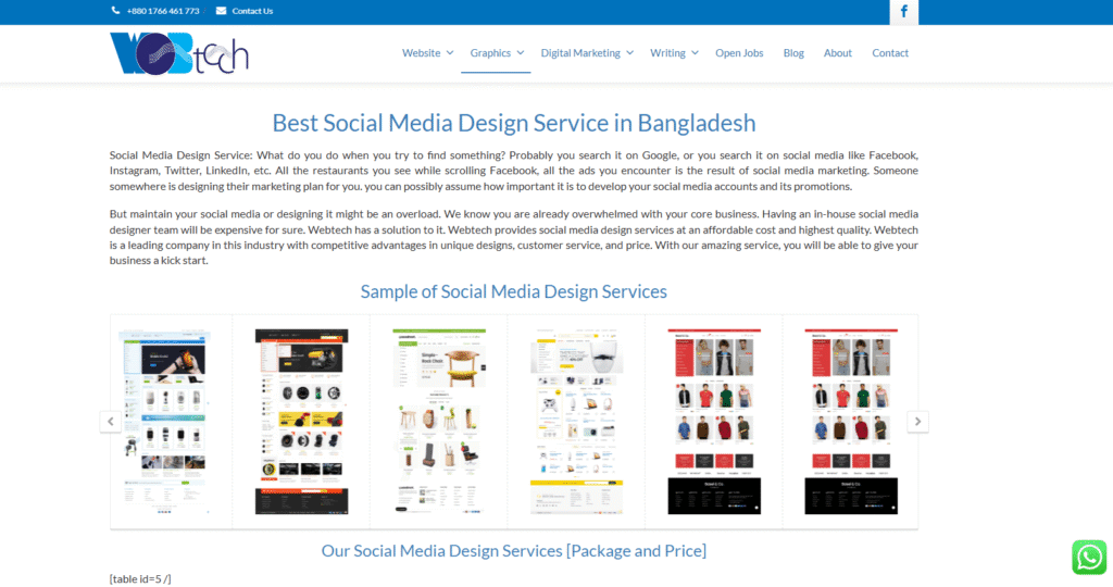 webtech-social media design services